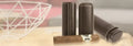 Tube à cigare cuir nubuck taupe Casa & Casalli